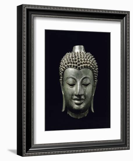 Tête de Buddha-null-Framed Giclee Print