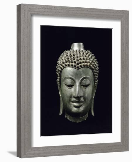 Tête de Buddha-null-Framed Giclee Print