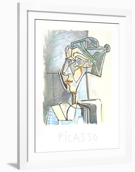 Tete de Femme au Chignon-Pablo Picasso-Framed Collectable Print