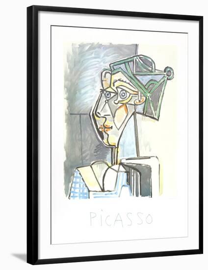 Tete de Femme au Chignon-Pablo Picasso-Framed Collectable Print