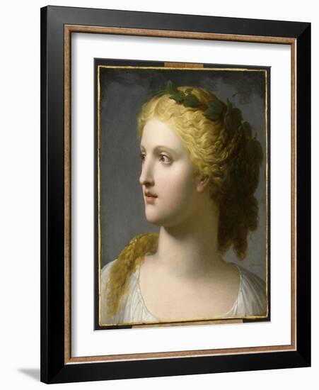 Tête de femme couronnée de laurier-Charles Paul Landon-Framed Giclee Print