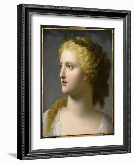 Tête de femme couronnée de laurier-Charles Paul Landon-Framed Giclee Print