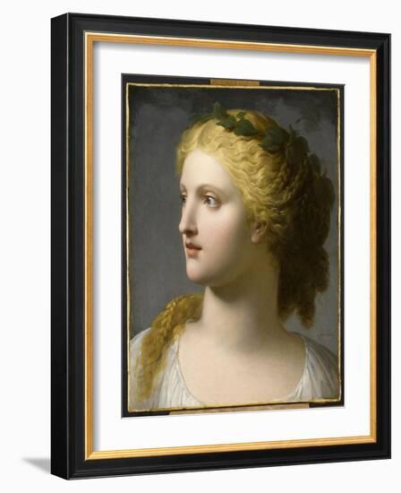 Tête de femme couronnée de laurier-Charles Paul Landon-Framed Giclee Print