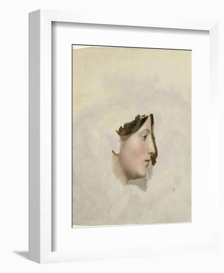 Tête de femme de profil à droite-Pierre Henri de Valenciennes-Framed Giclee Print