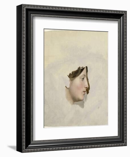 Tête de femme de profil à droite-Pierre Henri de Valenciennes-Framed Giclee Print