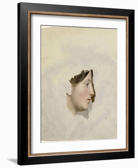 Tête de femme de profil à droite-Pierre Henri de Valenciennes-Framed Giclee Print