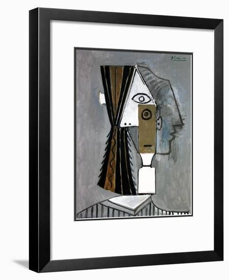 Tete de Femme-Pablo Picasso-Framed Art Print