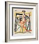 Tete de femme-Pablo Picasso-Framed Art Print