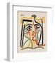 Tete de femme-Pablo Picasso-Framed Art Print
