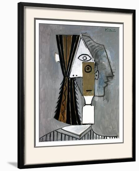 Tete de Femme-Pablo Picasso-Framed Art Print