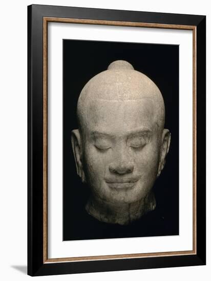 Tête de Jayavarman VII-null-Framed Giclee Print