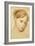 Tête de jeune fille blonde aux yeux bleus (Laure Zoega ?)-Jean-Auguste-Dominique Ingres-Framed Giclee Print