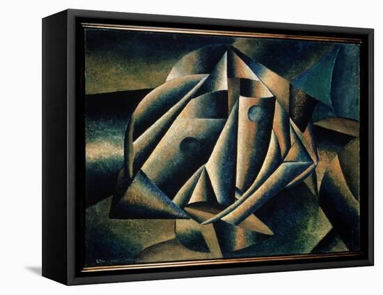 Tete De Paysanne (Head of a Country Girl). Peinture De Kasimir Severinovich Malevitch (Malevich, Ma-Kazimir Severinovich Malevich-Framed Premier Image Canvas