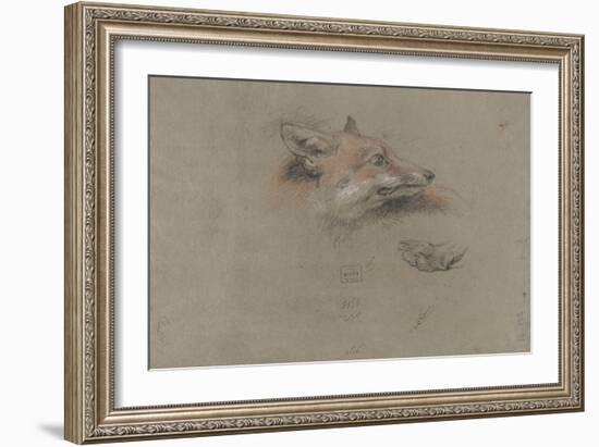 Tête de renard et une patte-Pieter Boel-Framed Giclee Print