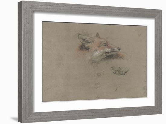 Tête de renard et une patte-Pieter Boel-Framed Giclee Print