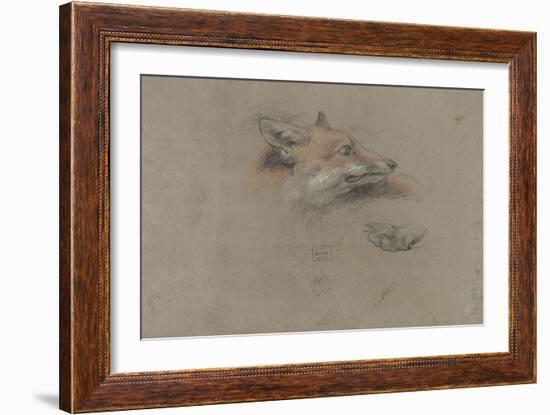 Tête de renard et une patte-Pieter Boel-Framed Giclee Print