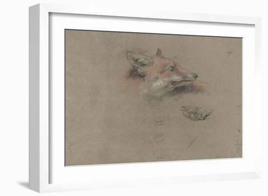 Tête de renard et une patte-Pieter Boel-Framed Giclee Print