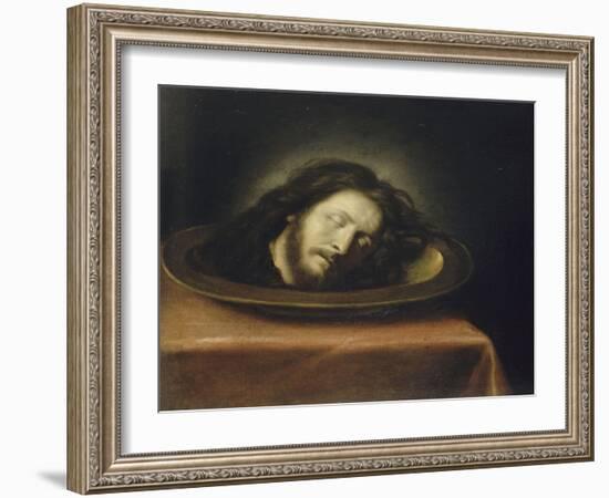 Tête de Saint Jean-Baptiste-Philippe De Champaigne-Framed Giclee Print
