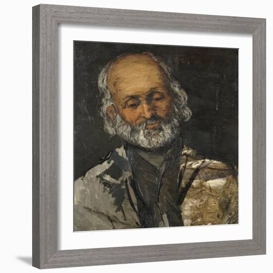 Tête de vieillard-Paul Cézanne-Framed Giclee Print