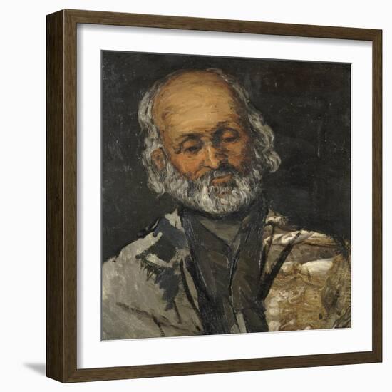 Tête de vieillard-Paul Cézanne-Framed Giclee Print