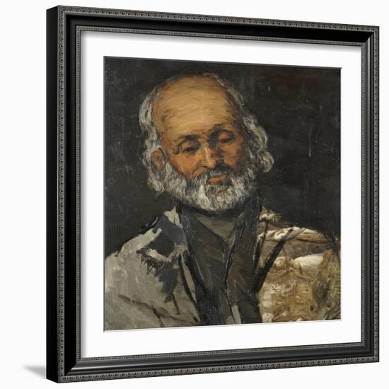 Tête de vieillard-Paul Cézanne-Framed Giclee Print