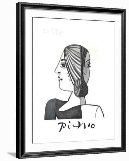 Tete-Pablo Picasso-Framed Collectable Print