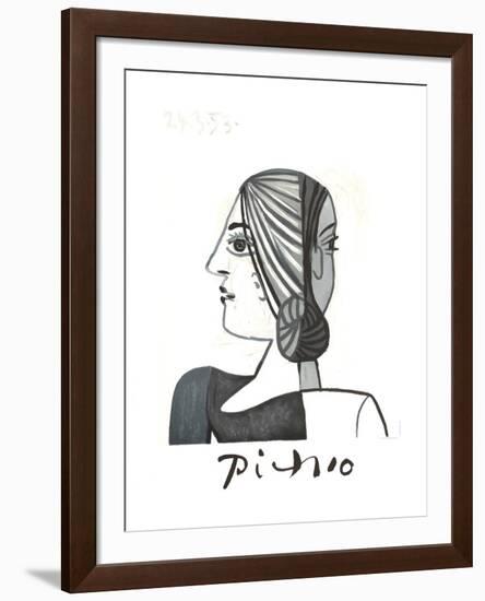 Tete-Pablo Picasso-Framed Collectable Print