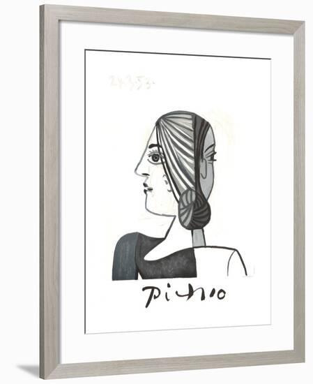 Tete-Pablo Picasso-Framed Collectable Print