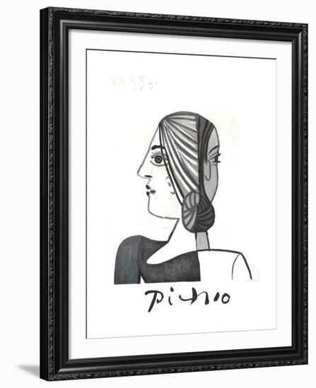 Tete-Pablo Picasso-Framed Collectable Print