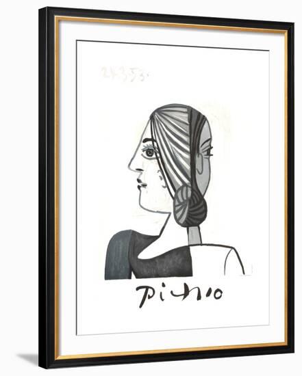 Tete-Pablo Picasso-Framed Collectable Print