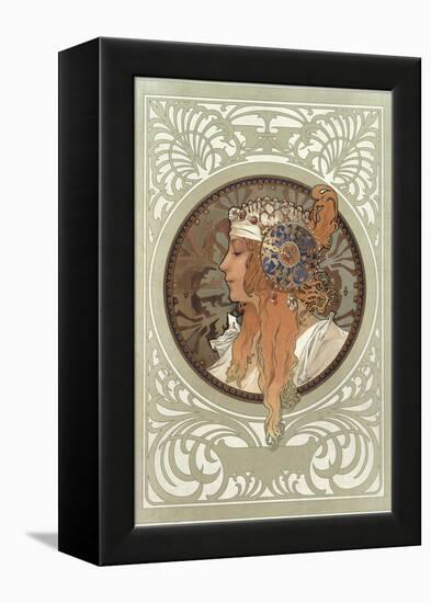 Tetes Byzantines: Blonde, 1897-Alphonse Mucha-Framed Premier Image Canvas