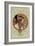 Tetes Byzantines: Brunette, 1897-Alphonse Mucha-Framed Giclee Print