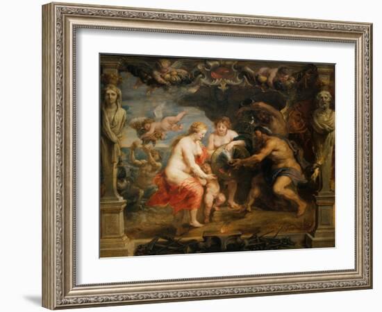 Tethys Bringing Arms to Achilles, 1630-Peter Paul Rubens-Framed Giclee Print