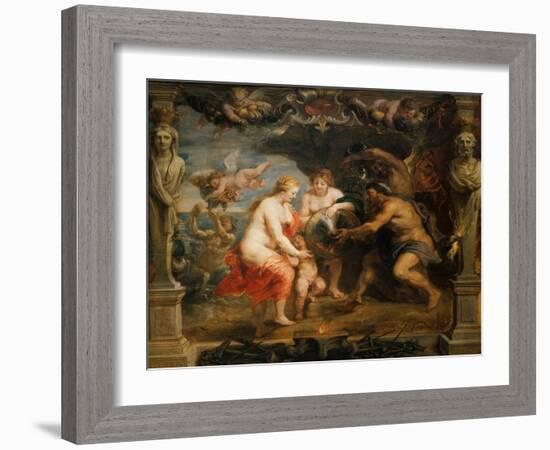 Tethys Bringing Arms to Achilles, 1630-Peter Paul Rubens-Framed Giclee Print