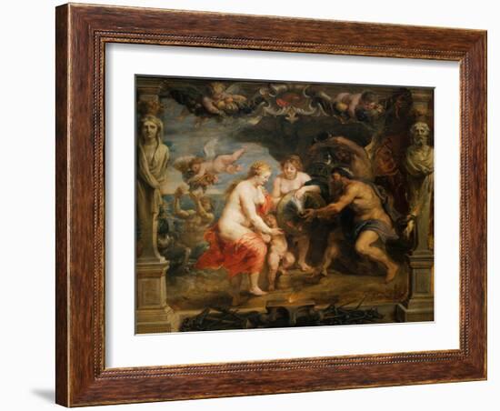 Tethys Bringing Arms to Achilles, 1630-Peter Paul Rubens-Framed Giclee Print