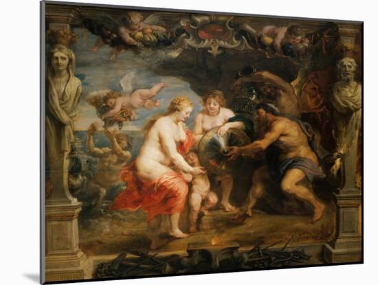 Tethys Bringing Arms to Achilles, 1630-Peter Paul Rubens-Mounted Giclee Print