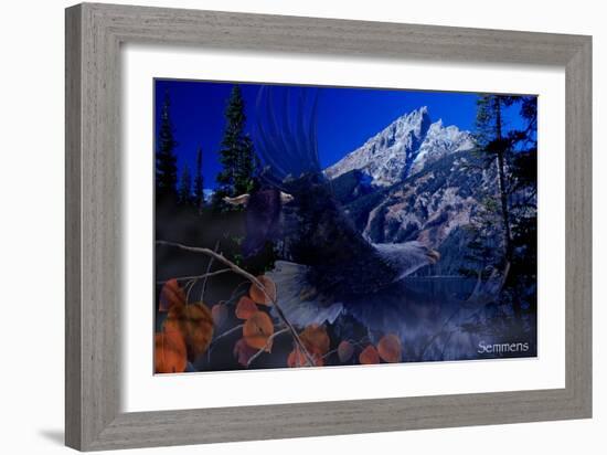 Teton Autumn-Gordon Semmens-Framed Giclee Print