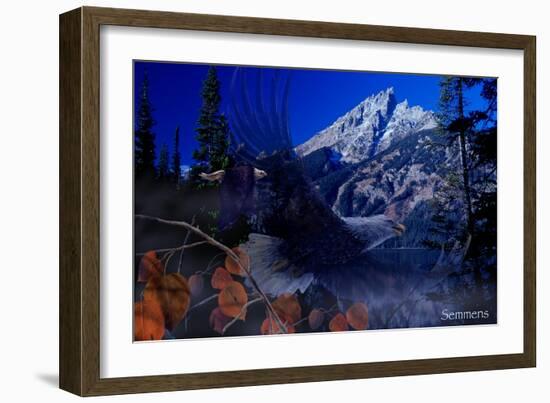 Teton Autumn-Gordon Semmens-Framed Giclee Print