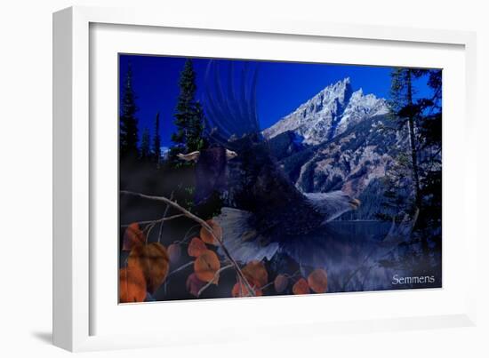 Teton Autumn-Gordon Semmens-Framed Giclee Print