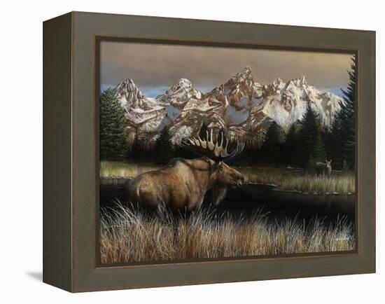 Teton Majesty-Kevin Daniel-Framed Stretched Canvas