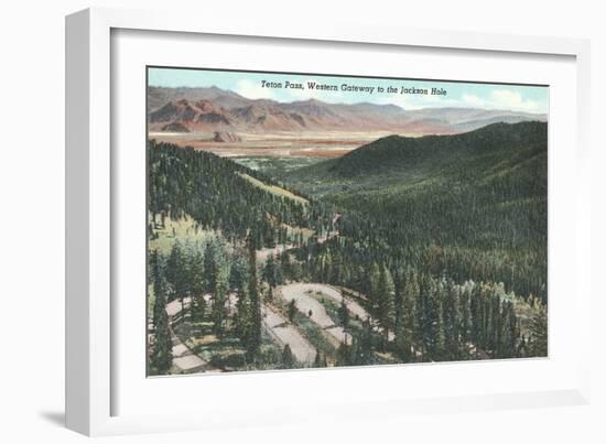 Teton Pass, Gateway to Jackson Hole-null-Framed Art Print