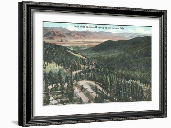 Teton Pass, Gateway to Jackson Hole-null-Framed Art Print