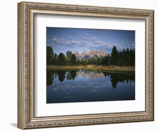 Teton Range and Snake River, Grand Teton National Park, Wyoming, USA-Adam Jones-Framed Photographic Print