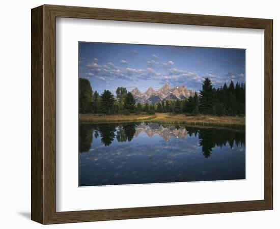 Teton Range and Snake River, Grand Teton National Park, Wyoming, USA-Adam Jones-Framed Photographic Print