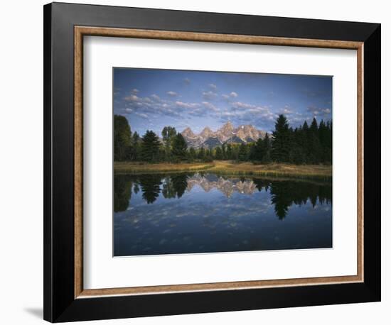 Teton Range and Snake River, Grand Teton National Park, Wyoming, USA-Adam Jones-Framed Photographic Print