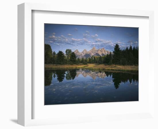 Teton Range and Snake River, Grand Teton National Park, Wyoming, USA-Adam Jones-Framed Photographic Print