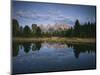 Teton Range and Snake River, Grand Teton National Park, Wyoming, USA-Adam Jones-Mounted Photographic Print