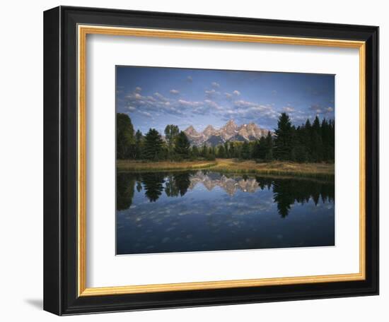 Teton Range and Snake River, Grand Teton National Park, Wyoming, USA-Adam Jones-Framed Photographic Print