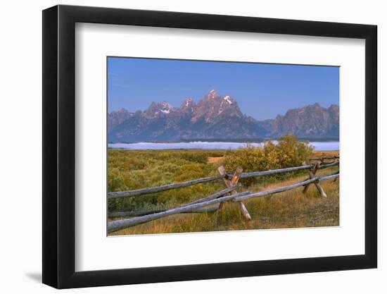 Teton Range at Cunningham Ranch, Grand Teton National Park, Wyoming.-Alan Majchrowicz-Framed Photographic Print