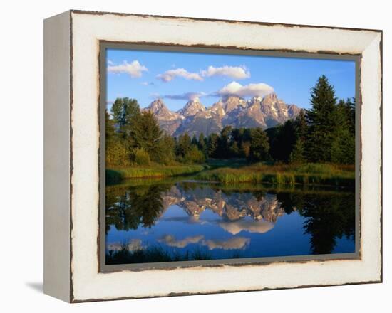 Teton Range, Grand Teton National Park, USA-John Elk III-Framed Premier Image Canvas